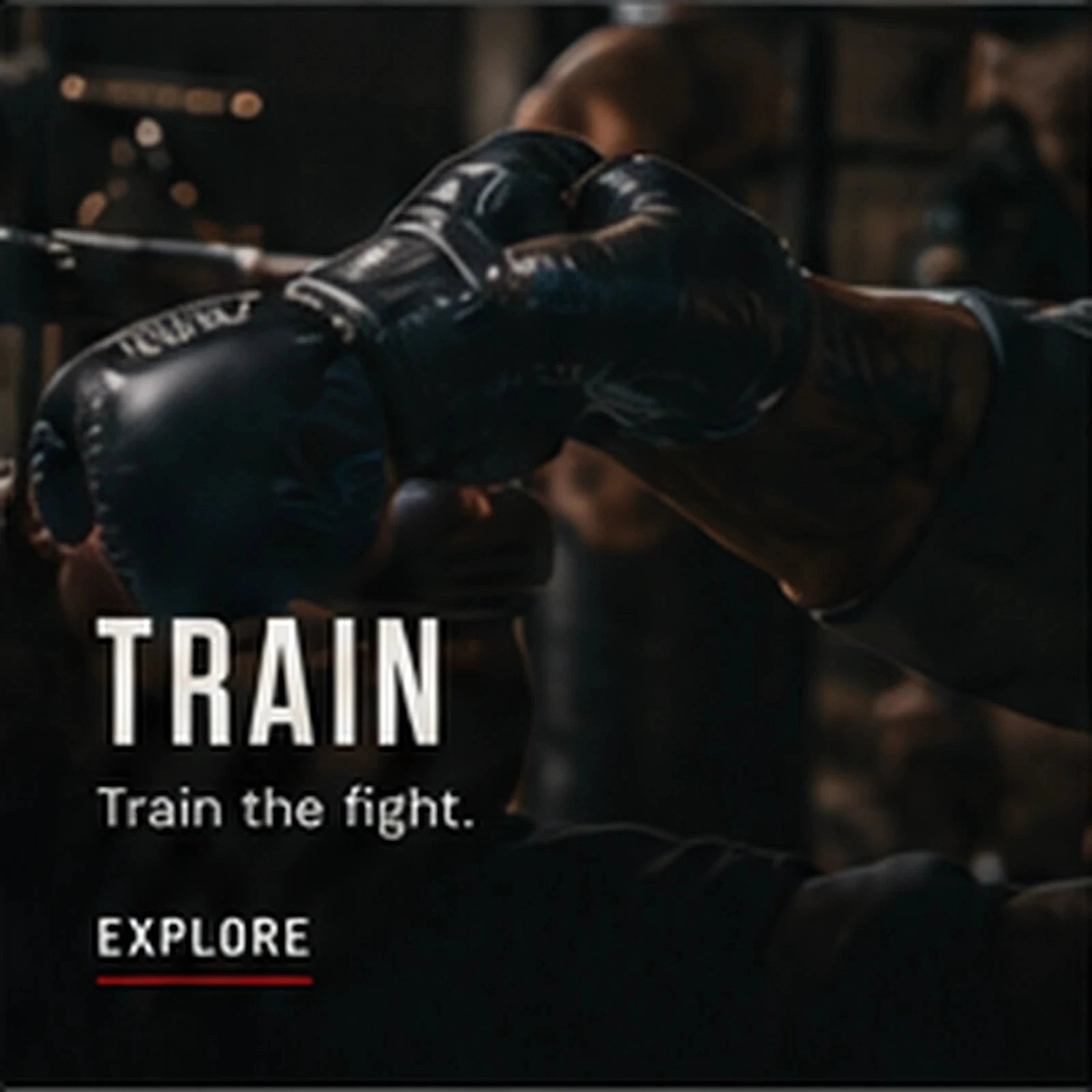 Boxing training session