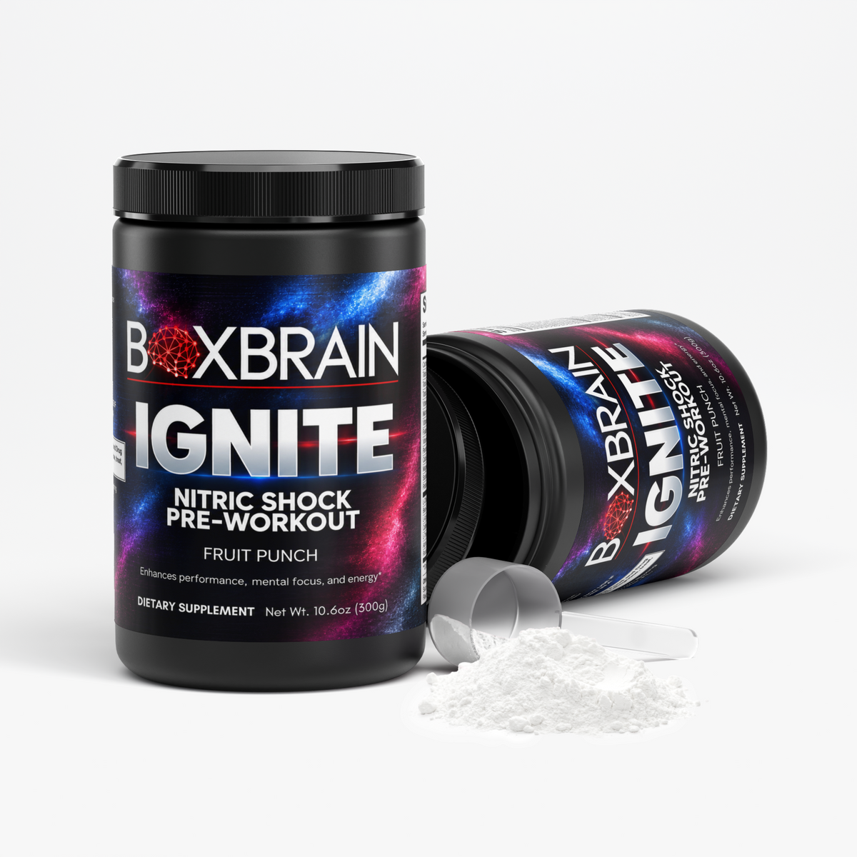 IGNITE - Nitric Shock Pre-Workout Powder (Fruit Punch)