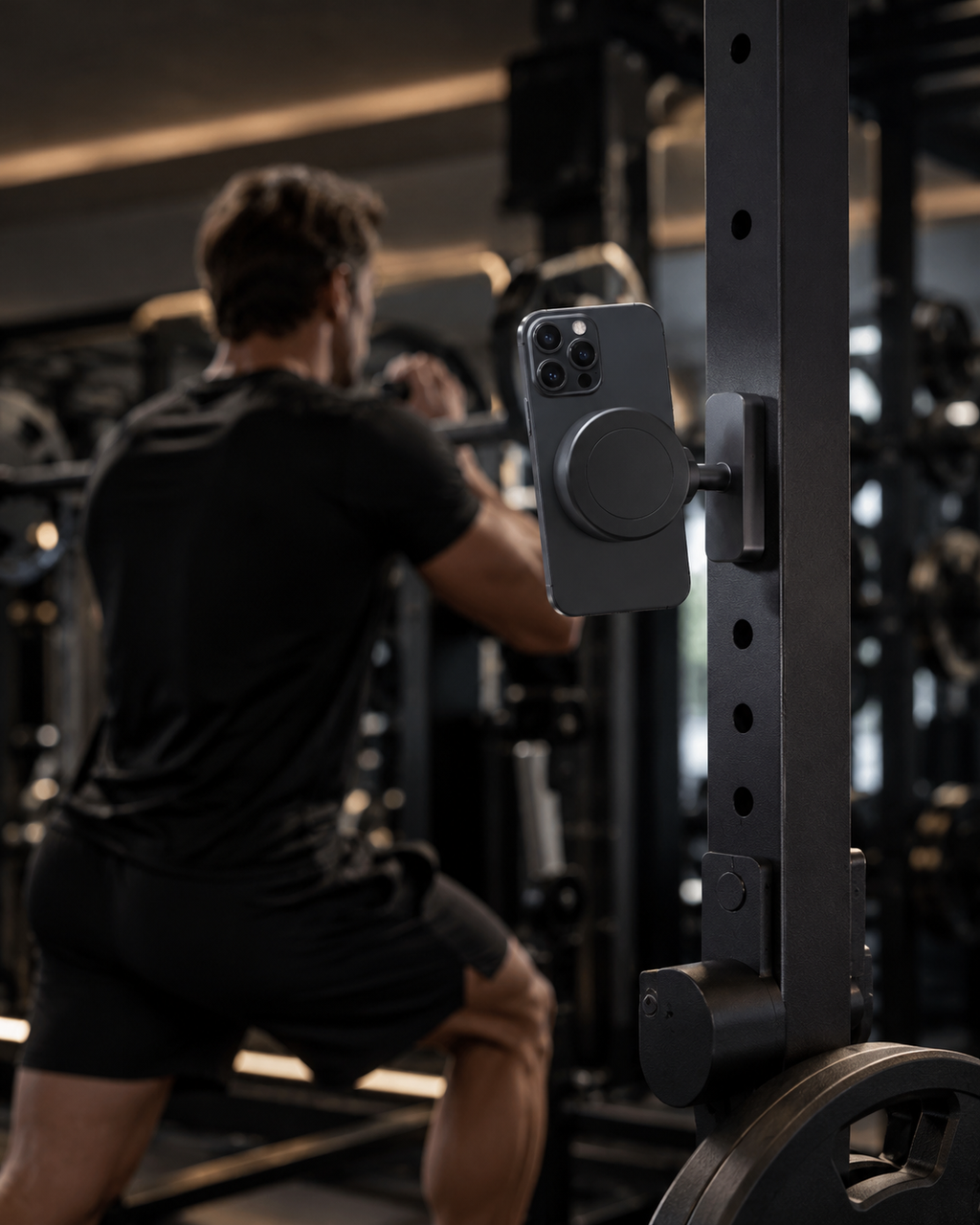 BOXBRAIN double sided Magnetic Gym Phone holder