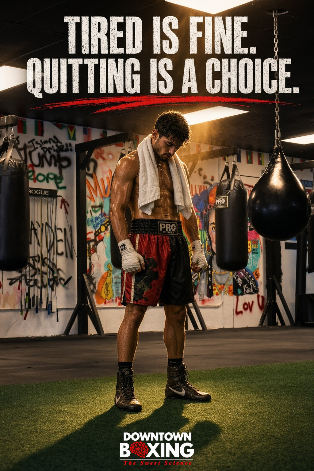 Tired is fine. Quitting is a choice.